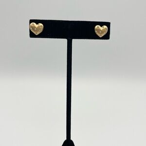 Swarovski Crystal Heart Posts | Chic Gold‑Tone Shine